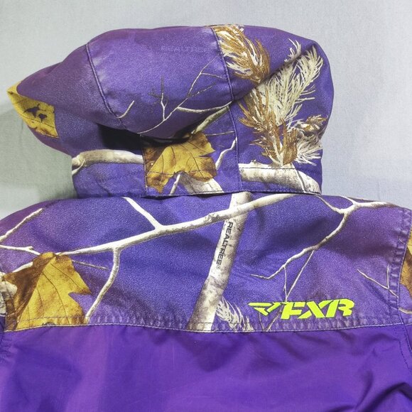 FXR Outdoor Child Squadron Jacket size 6 purple with outdoor design - Picture 9 of 13